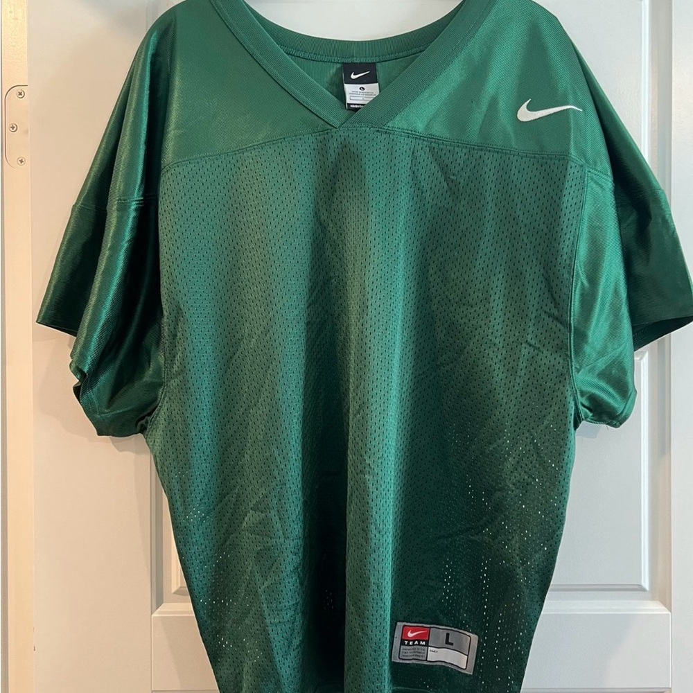 Nike Men's Dark Green Sports Jersey/Shirt